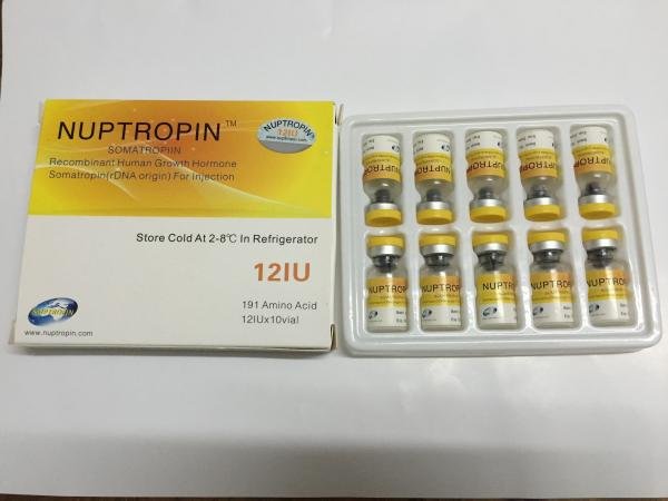 NUPTROPIN HGH 12IU/vial, 10vials/box, 120IU/box 12